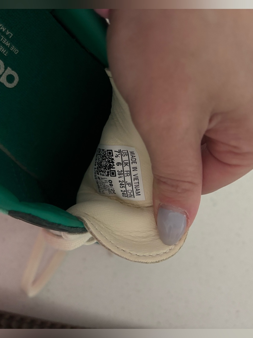 Adidas Samba OG "Court Green/Preloved Yellow/Collegiate Green" sneakers - Picture 9 of 10